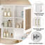 Armoire à pharmacie murale 30 "avec tablettes ouvertes, armoire de salle de bain moderne avec miroir, armoire à miroir-1032411117