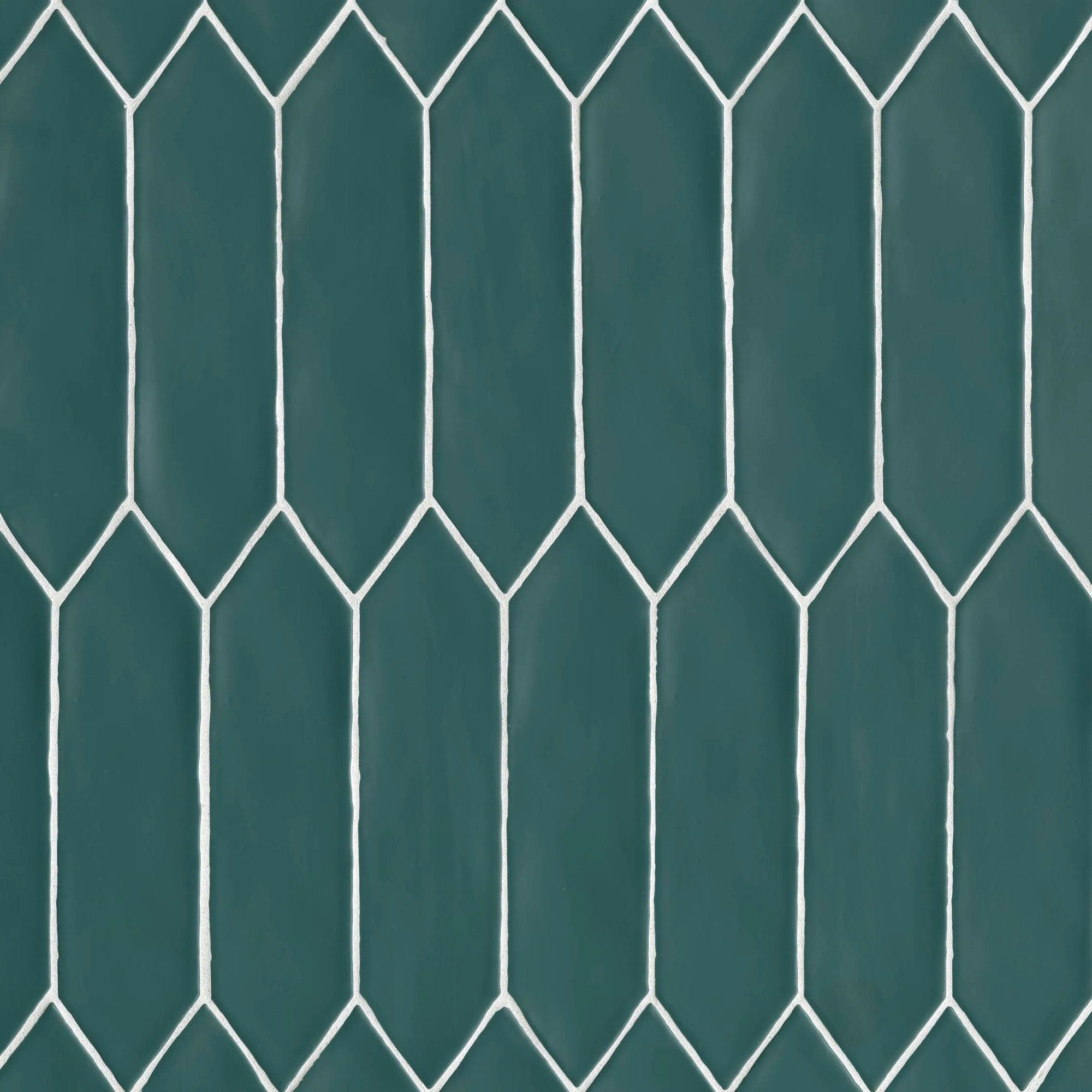 Reine 3" x 12" Ceramic Tile, Dark Teal