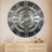 Wall Clock 36" Oversized for Living Room decor with Real Moving Gears England Collection-107103018