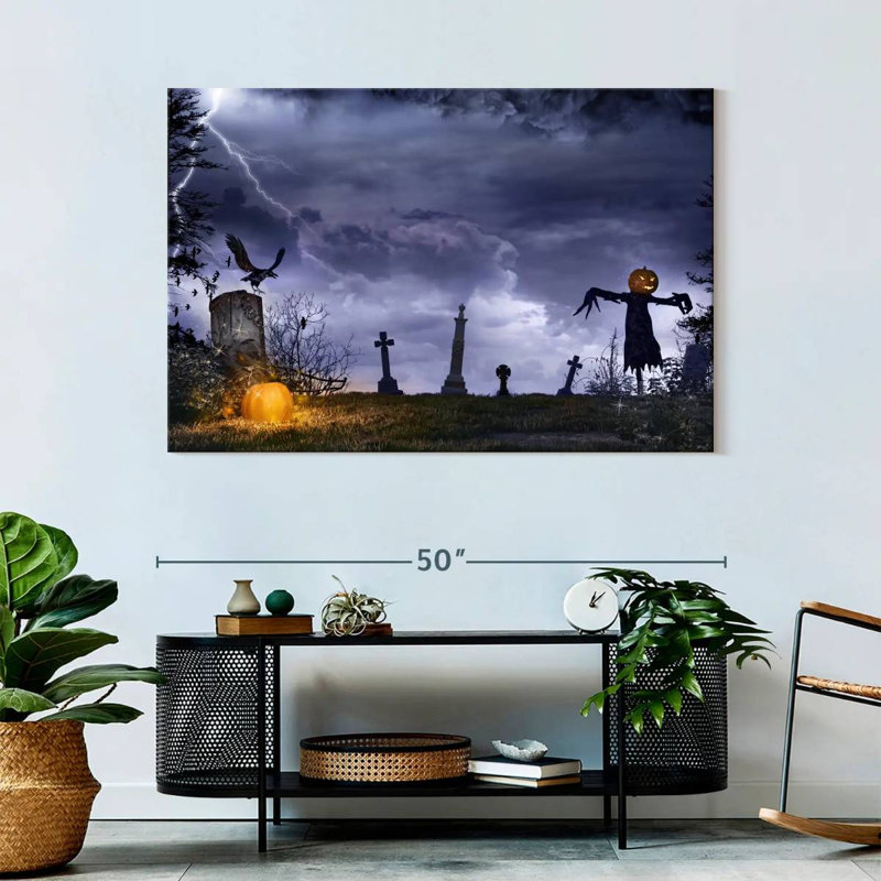 Kelan Horror Graveyard Scarecrow, 32" H x 48" W
