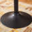 Round Top Adjustable Height Bar Table