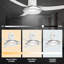 Ventilateur de plafond 52 po avec lumières DEL Eldoria