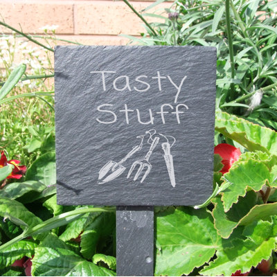 Petrolia Stone Plants & Flowers Garden Sign