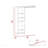 Closet System, Metal Rod, Five Open Shelves, One Drawer -White-112461795