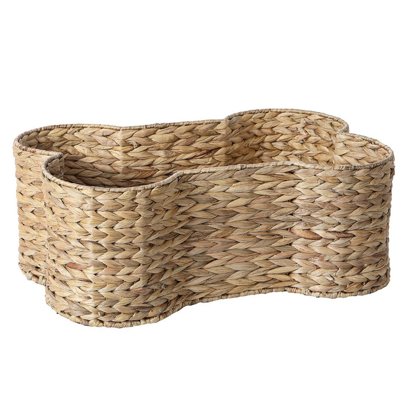 Park Life Designs Bone Shape Pet Basket, 15" H x 24" W x 9" D