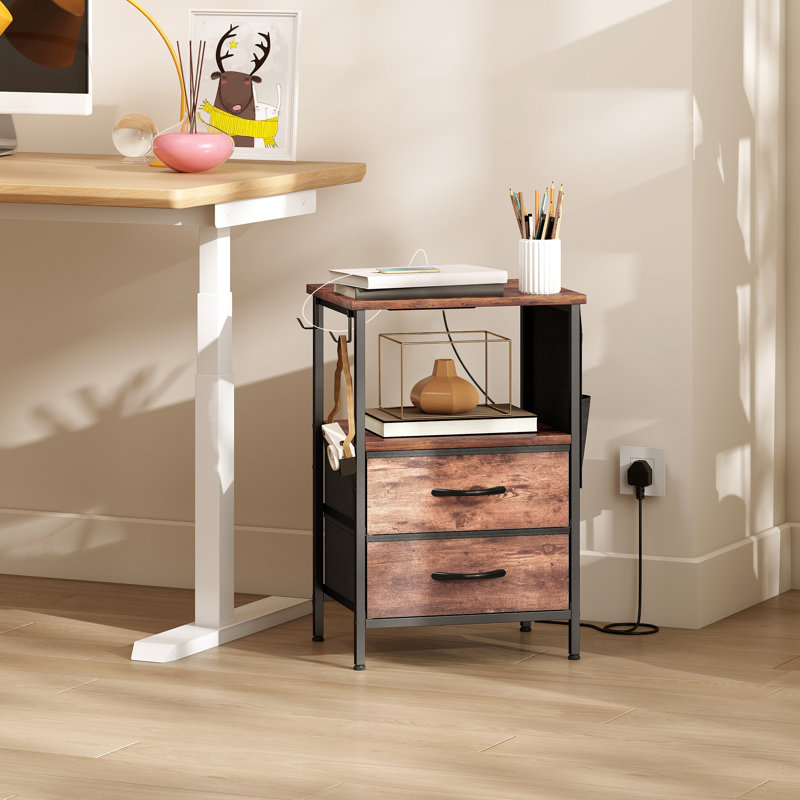 End Table, Rustic Brown