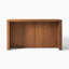Îlot de cuisine Hernest 69" en bois, style moderne du milieu du siècle, avec armoire de rangement et étagère ouverte, table de préparation et coin café pour salle à manger