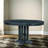 Extendable Farmhouse Round Dining Table - Retro Style With Durable Wooden Frame, Seats 6-414046669