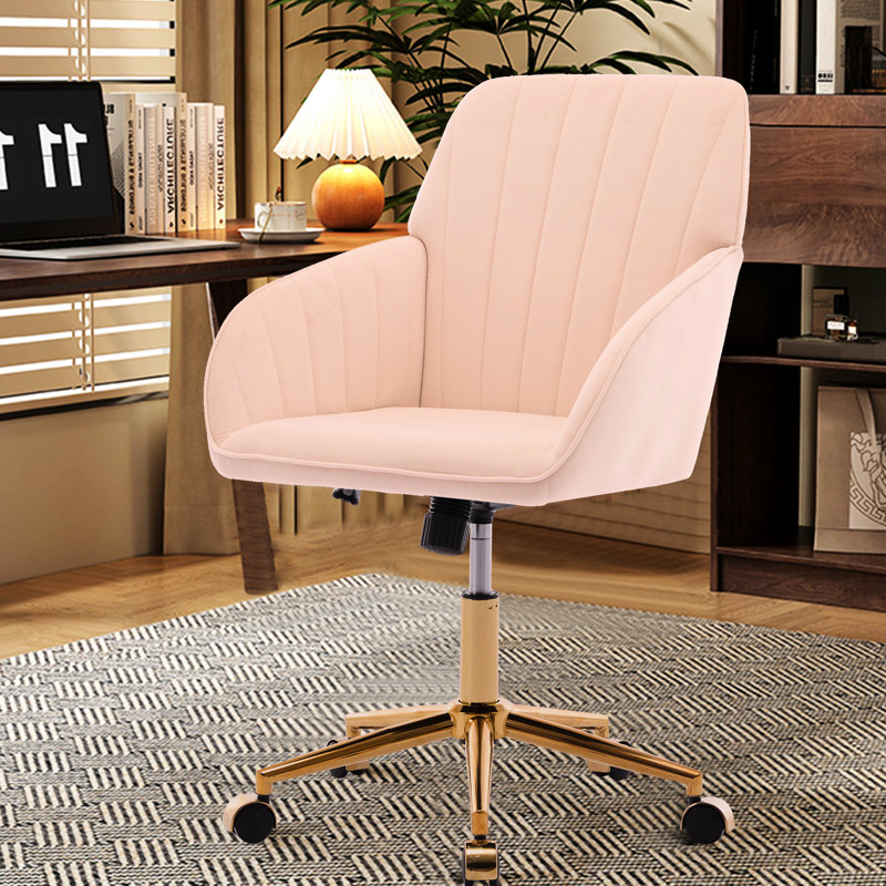 Fauteuil ergonomique Ty pour la maison - Velours kaki, siège réglable, confort optimal pour les longues heures d'assise dans la chambre ou le bureau. Tissu en velours.