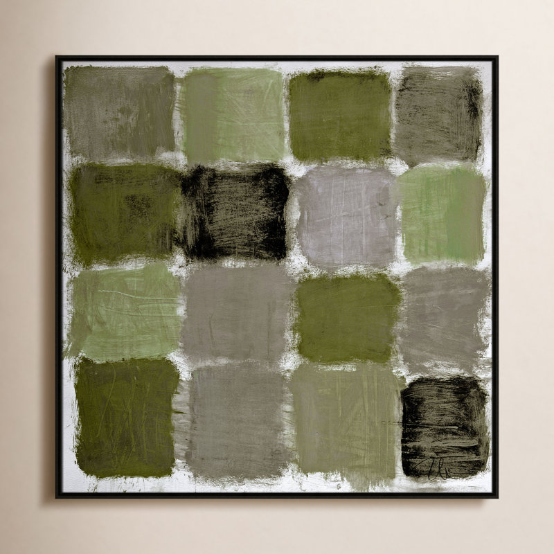 Coppola Powder Room Reflections Print by, 41.5" H x 41.5" W, Espresso