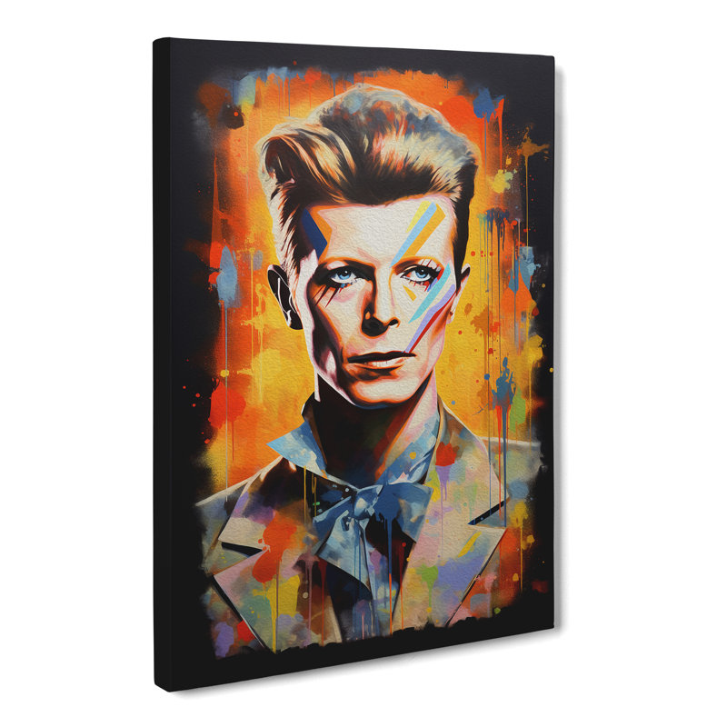 David Bowie Contemporary - Wrapped Canvas, 60cm H x 40cm W x 3cm D