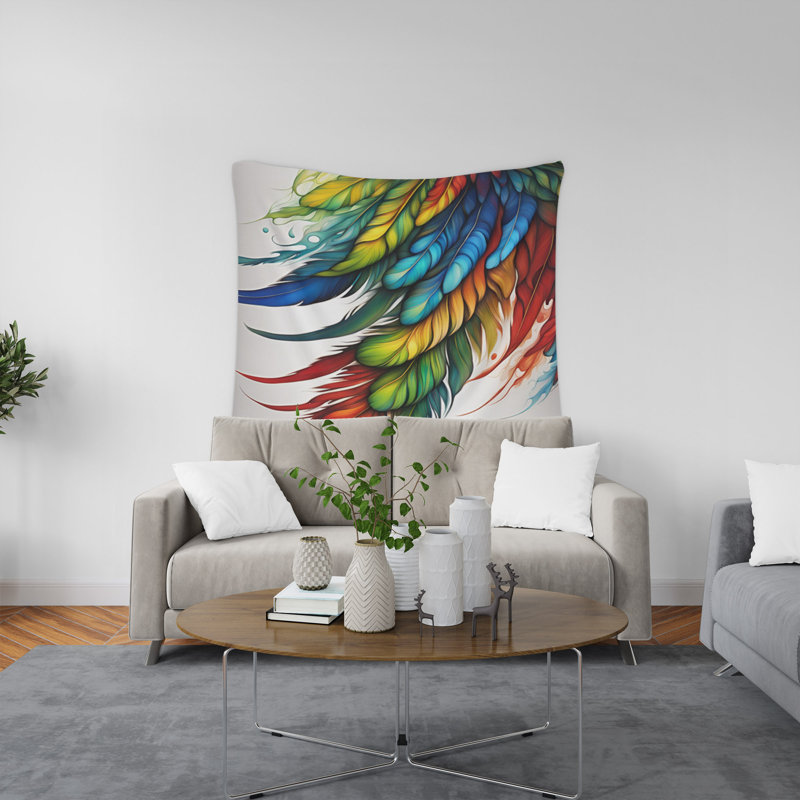Tapisserie murale, H 60 po x l 51 po x P 0,5 po