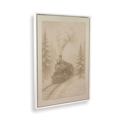 Impression sur toile Steam Over Snow