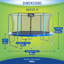 Ensemble de trampoline rond de 15 pi avec cadre flexible haut de gamme Machrus Skytric