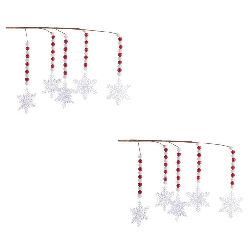 Jet de flocon de neige perlé (ensemble de 2)
