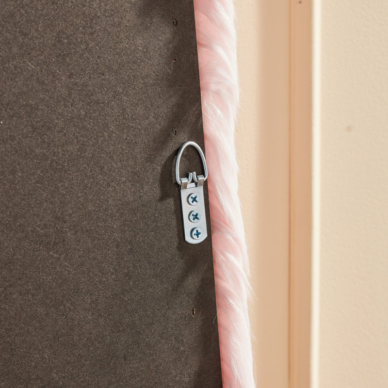 Manolya Fabric Arch Mirror, Pink