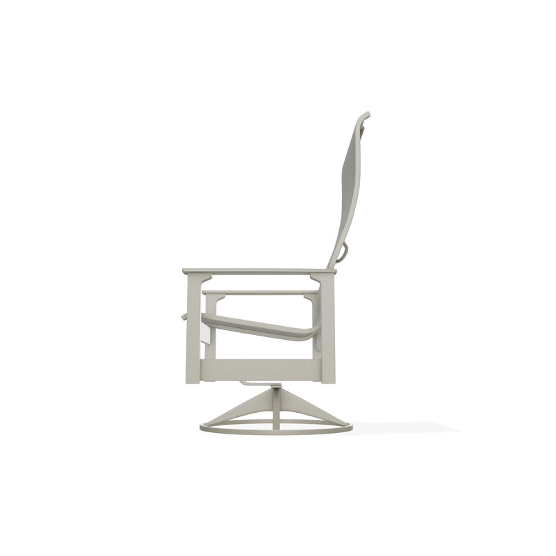 Leeward Polymer Outdoor Lounge Chair, Burke, Storm