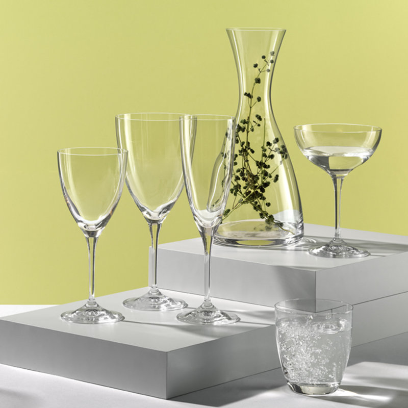 Shelva Crystal Champagne Flutes 220ml - Set of 6
