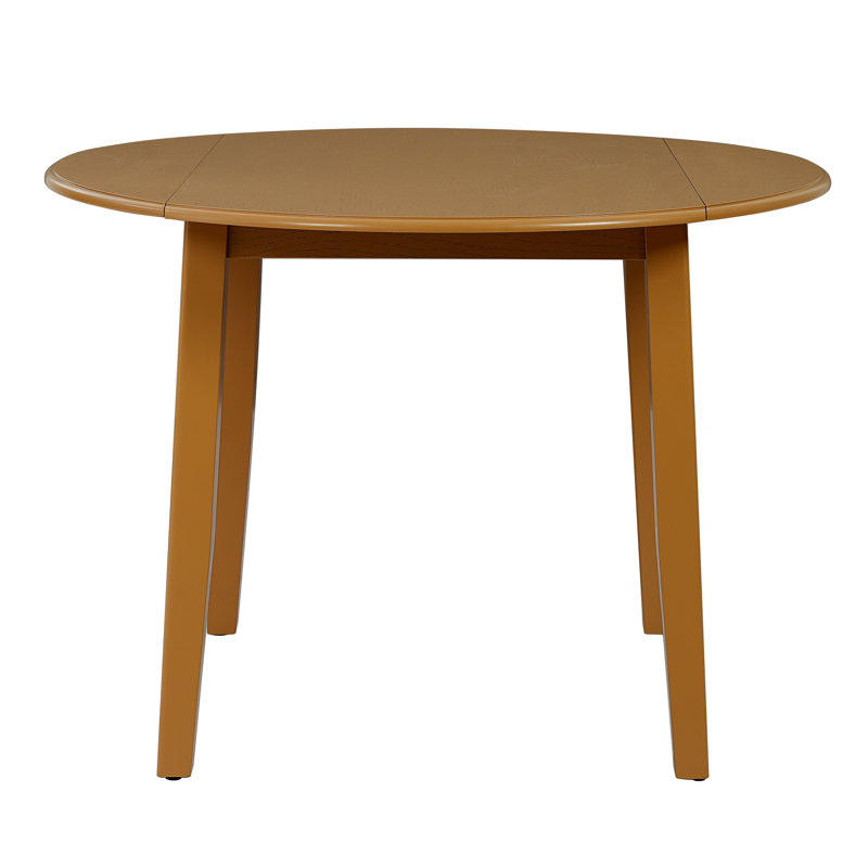 Table de salle à manger extensible ronde pour 2 à 4 personnes, table de salle à manger pliante en bois avec taille réglable, conception peu encombrante