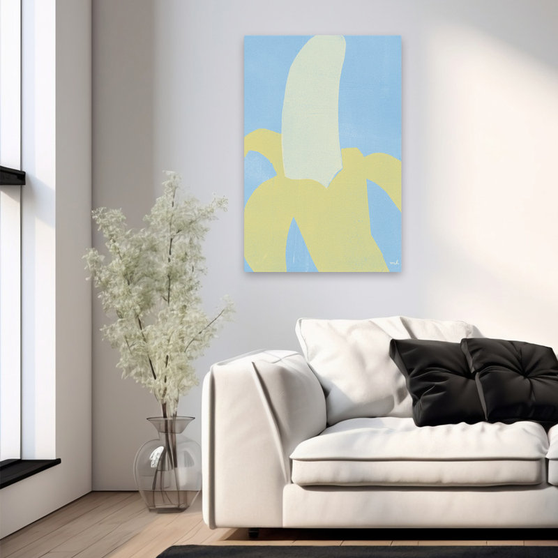 Art non pelé, art abstrait, tropical, H 36 po x l 24 po