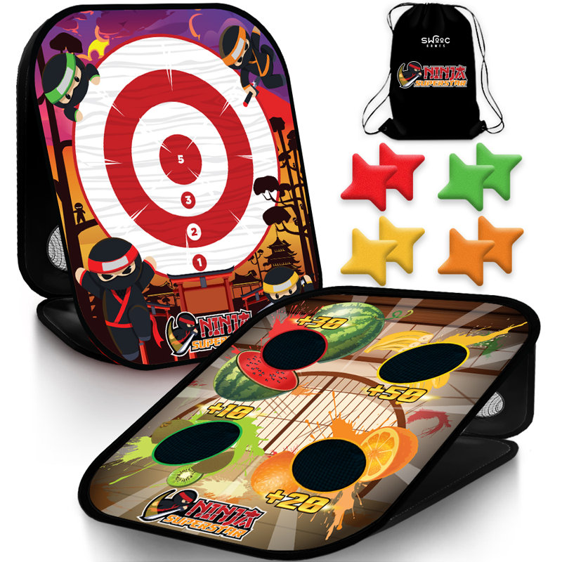 Ninja Superstar| 2-in-1 Corn Hole Games For Kids