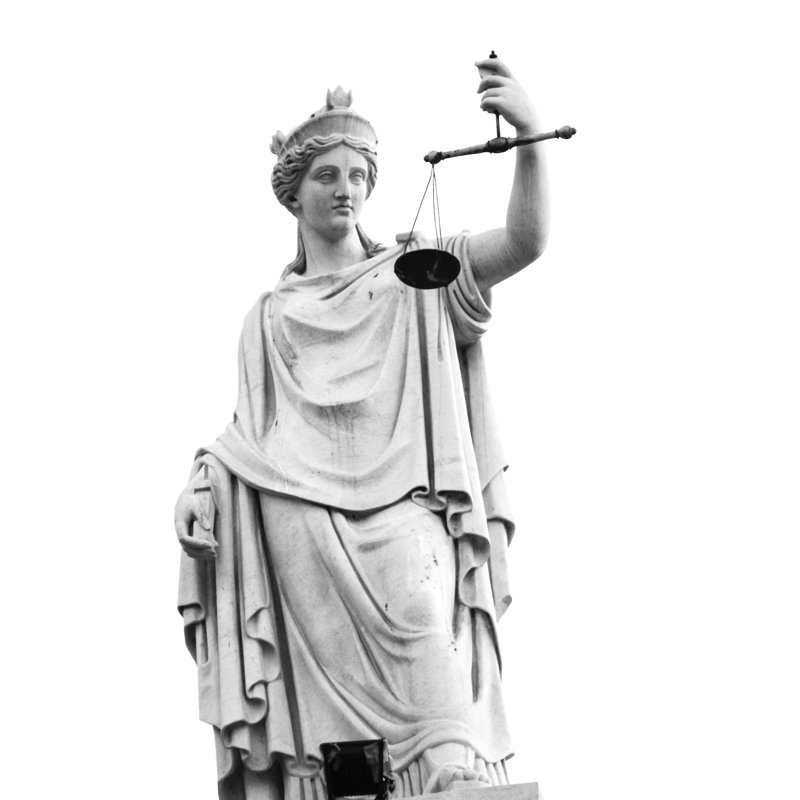 Statue Of Justice - Wrapped Canvas Print, 76cm H x 51cm W x 3.8cm D