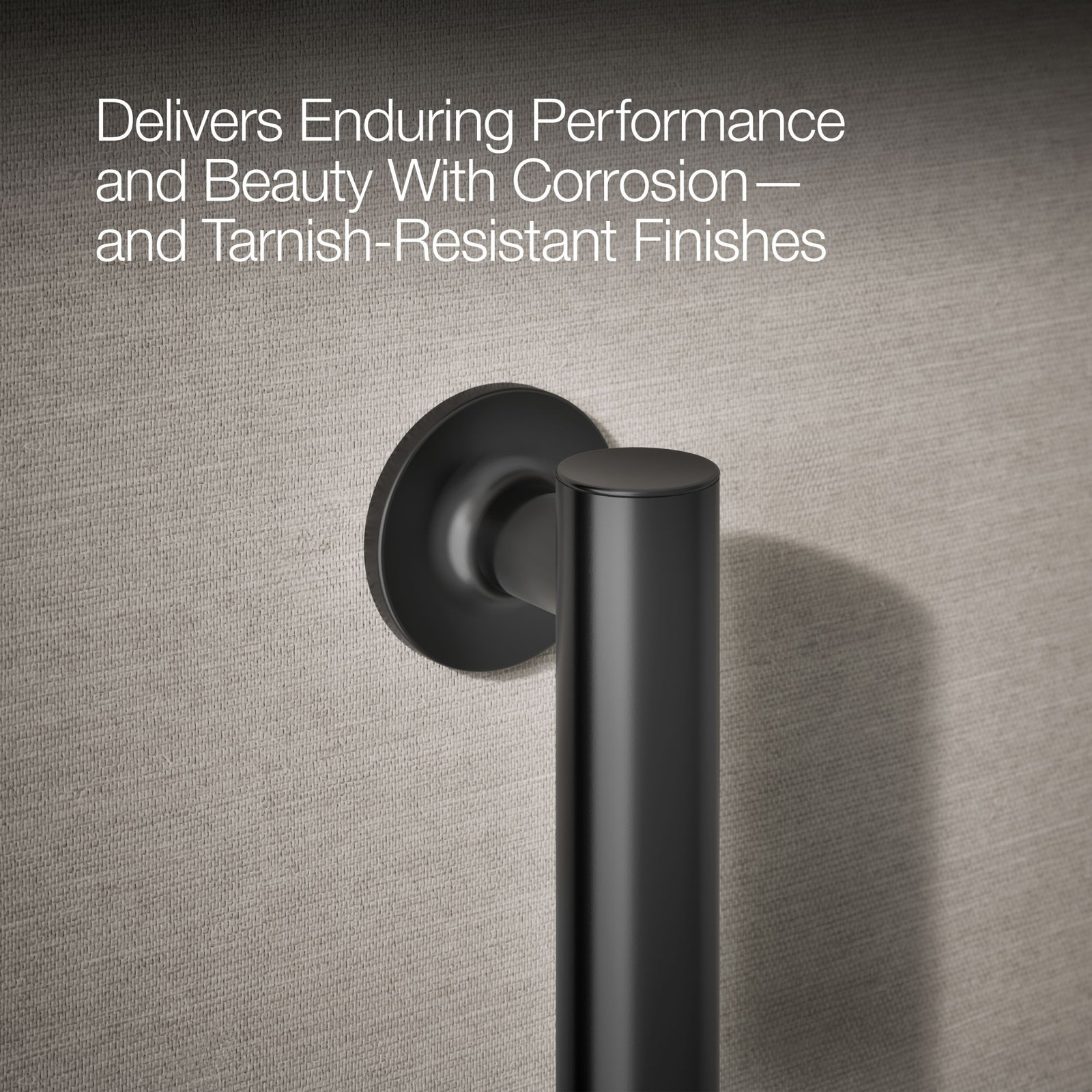 Purist Grab Bar, 24"W, Matte Black