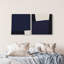 In Blue Set Canvas Abstract Print by Oliver Gal, Black Frame, 12 x 12-1428514544-1428514553