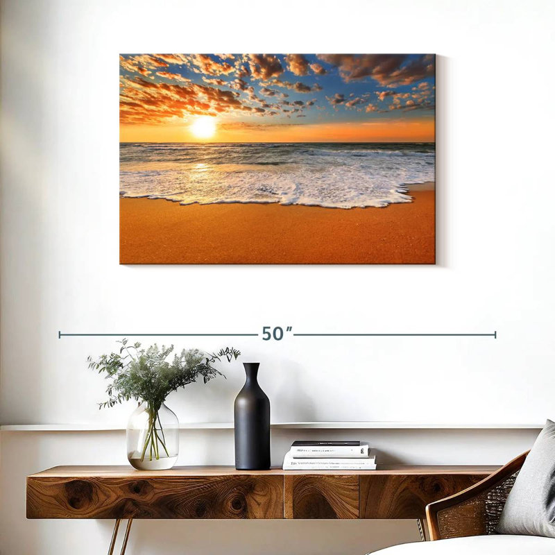 Gillard Ocean Waves Sunrise, H 24 po x l 36 po