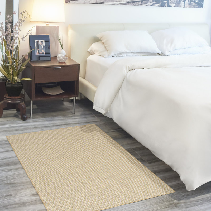 Hartigan Natural Modern Indoor/Outdoor Rug, Rectangle 6' x 9'