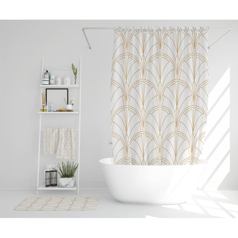 Natika Polyester Shower Curtain Set