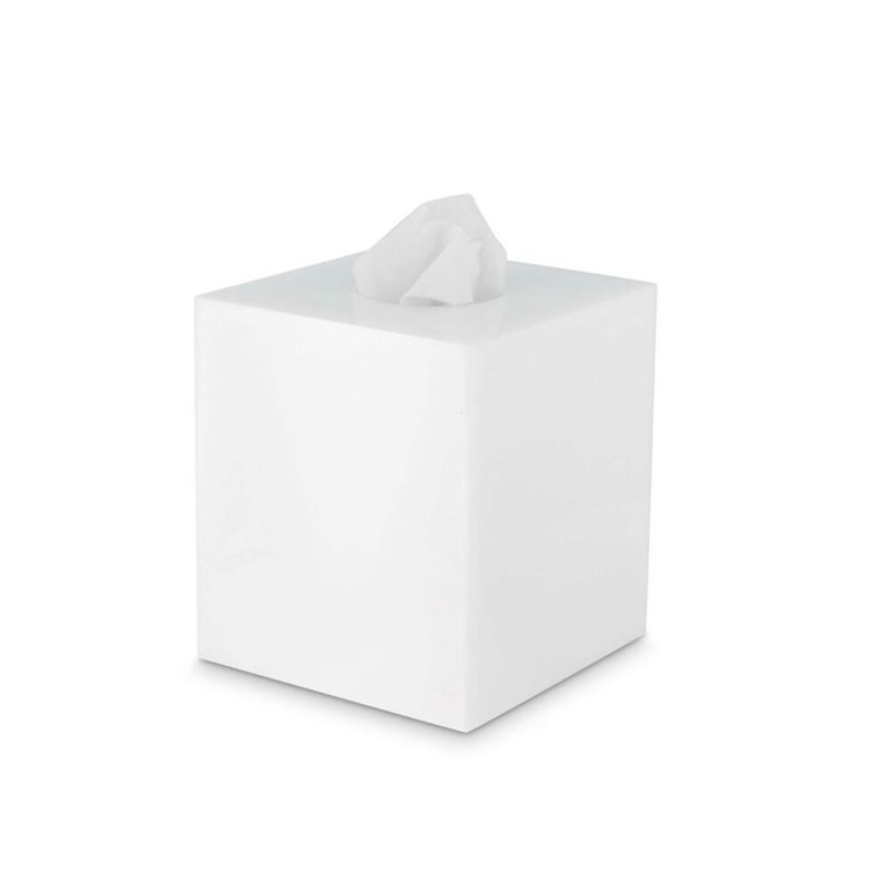 Housse pour boîte en tissu lucite, Blanc