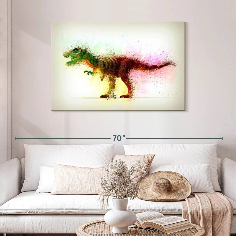 Brampt Abstract Dinosaur, 30'' H x 45'' W