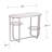 Maxina 42'' Glass Top Console Table