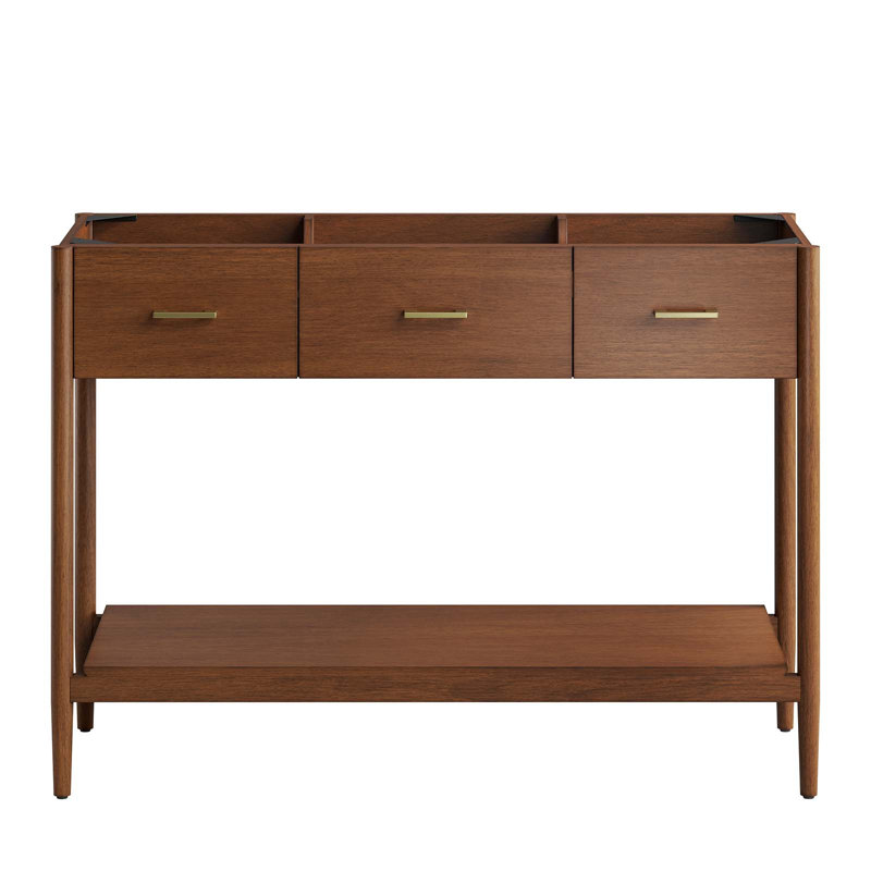 Base de meuble-lavabo double 46,5 po Modway Zaire, Noyer