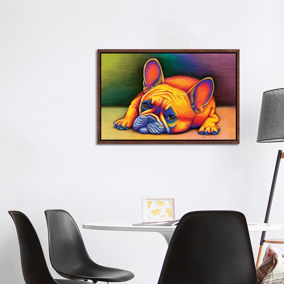 Daydreamer - Französische Bulldogge von Rebecca Wang - Galerie-verpackte Leinwand Giclée