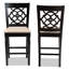 Upholstered Counter Stool with Solid Wood Frame-1926728865