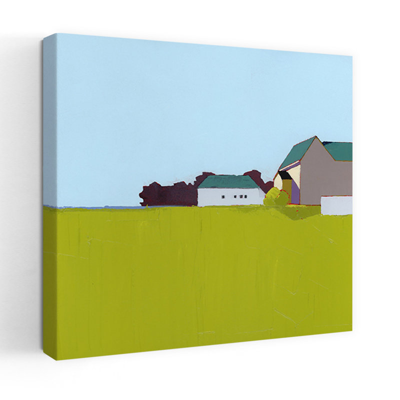 Printemps matin abstrait, art contemporain de l'architecture du printemps, H 32 po x l 32 po