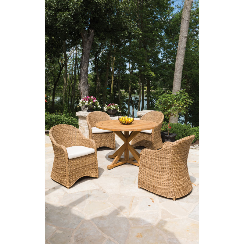 Teak Outdoor Round Teak Dining Table