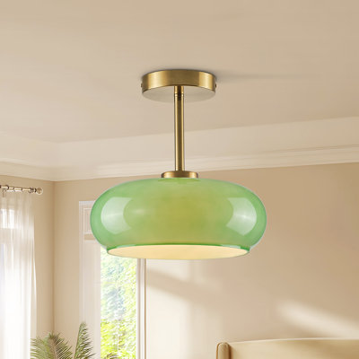 Plafonnier semi-encastré 1 lumière Mid-Century