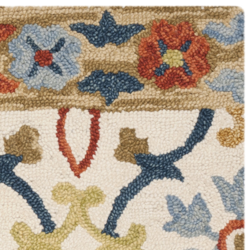 Talmo Hand Hooked Wool Oriental Rug, Rectangle 8' x 10'