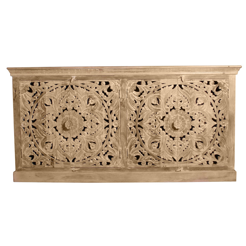 Buffet en bois de manguier de 70,87 po de large Francisque