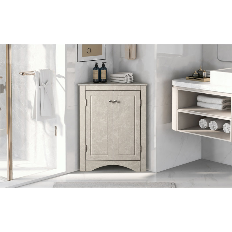 Armoire de rangement pour salle de bain Bathrrom , Marbre blanc