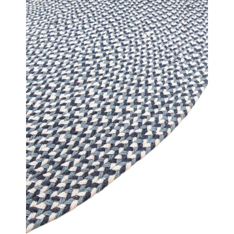 Tweed Braided Jute Rug, Round 4'1"