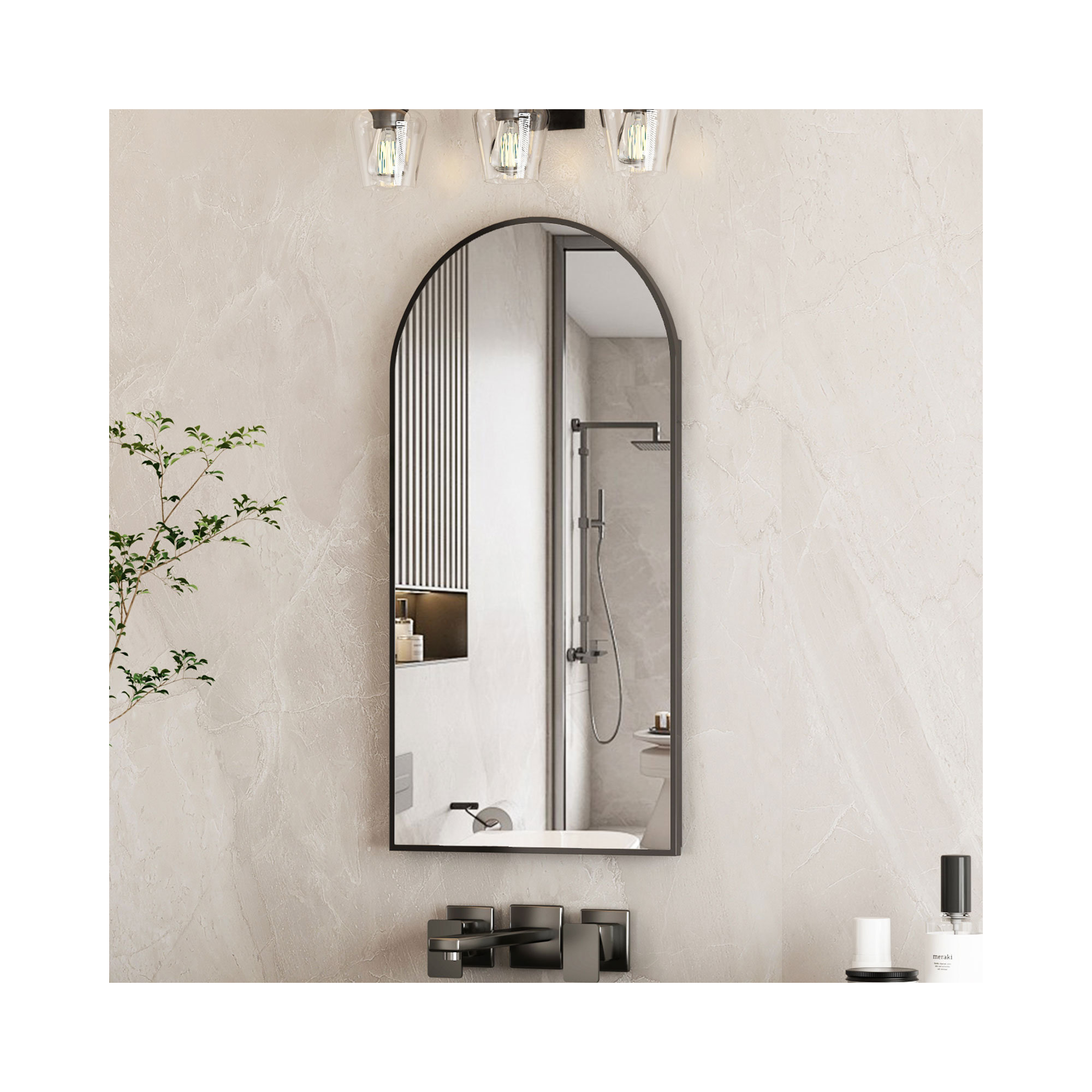 Poulton Medicine Cabinet, Matte Black, 30" H x 20" W x 4.5" D