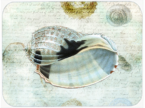 Caroline's Treasures Shells Glass Cutting Board