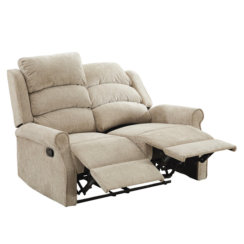 Constantino 2 Seater Reclining Loveseat, Beige, 2