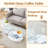 Double Clear Glass Oval Single Coffee Table-73946699