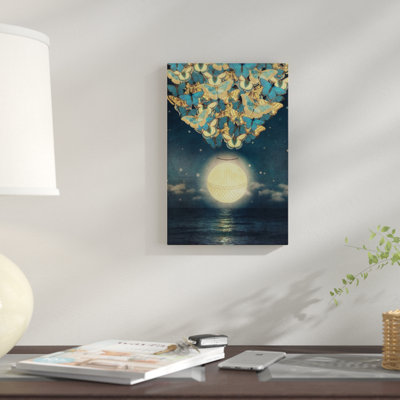 « rehausser la lune », impression sur toile