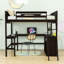 Lit mezzanine en bois avec bureau et Ã©tagÃ¨res-123247229-70556375